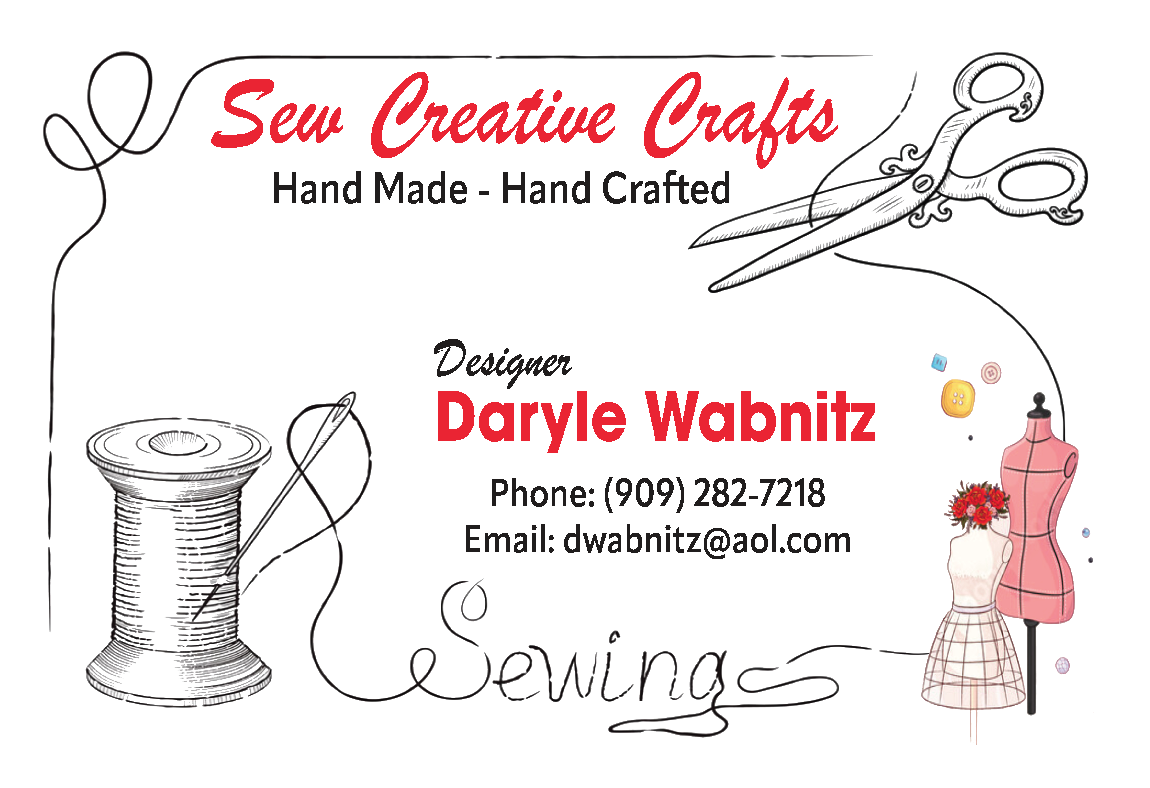 Business Print Essentials — sew_creative_business_cards